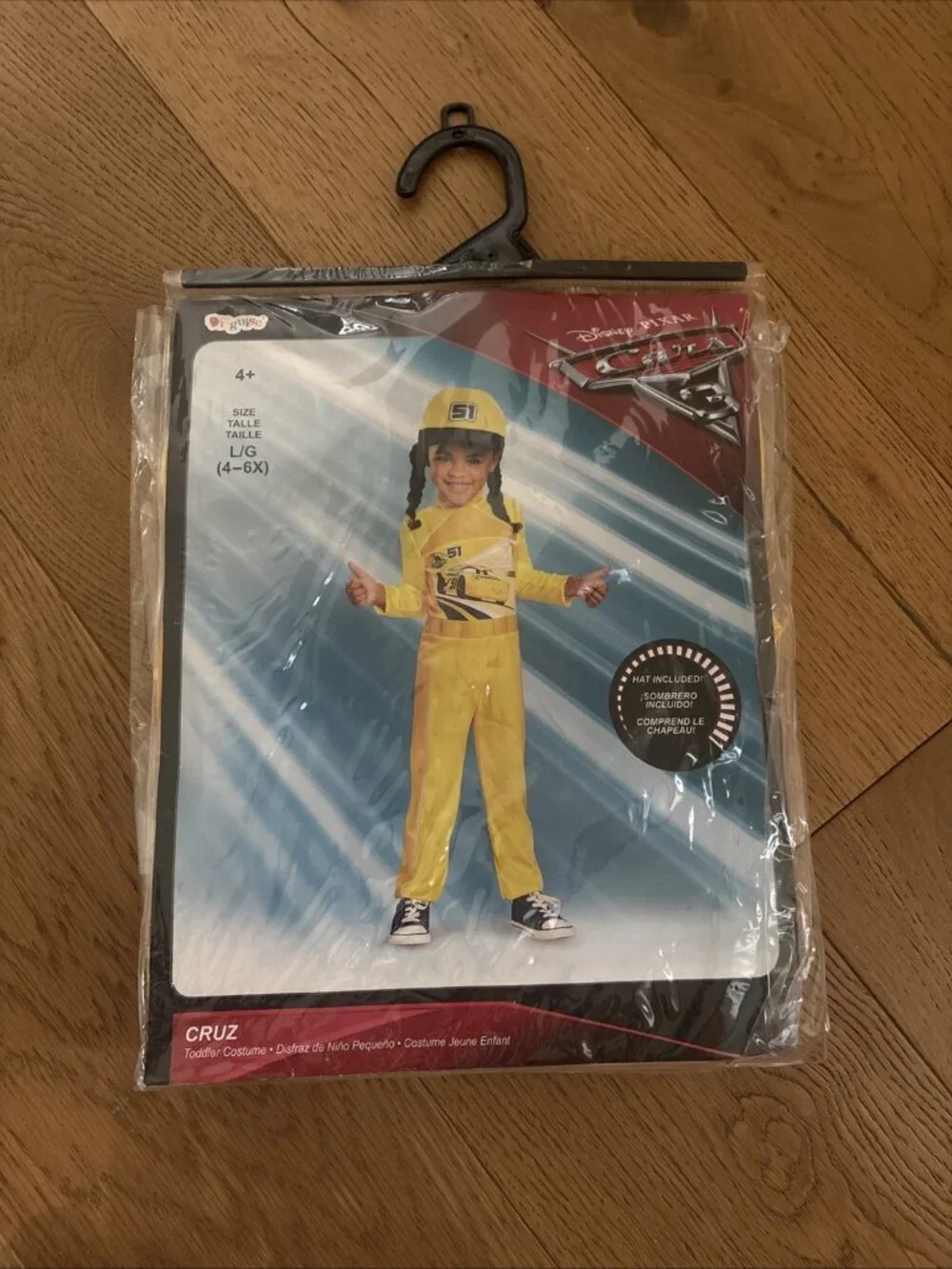 Toddler & Little Girls Disney Cars Cruz Halloween Costume With Jumpsuit & Hat